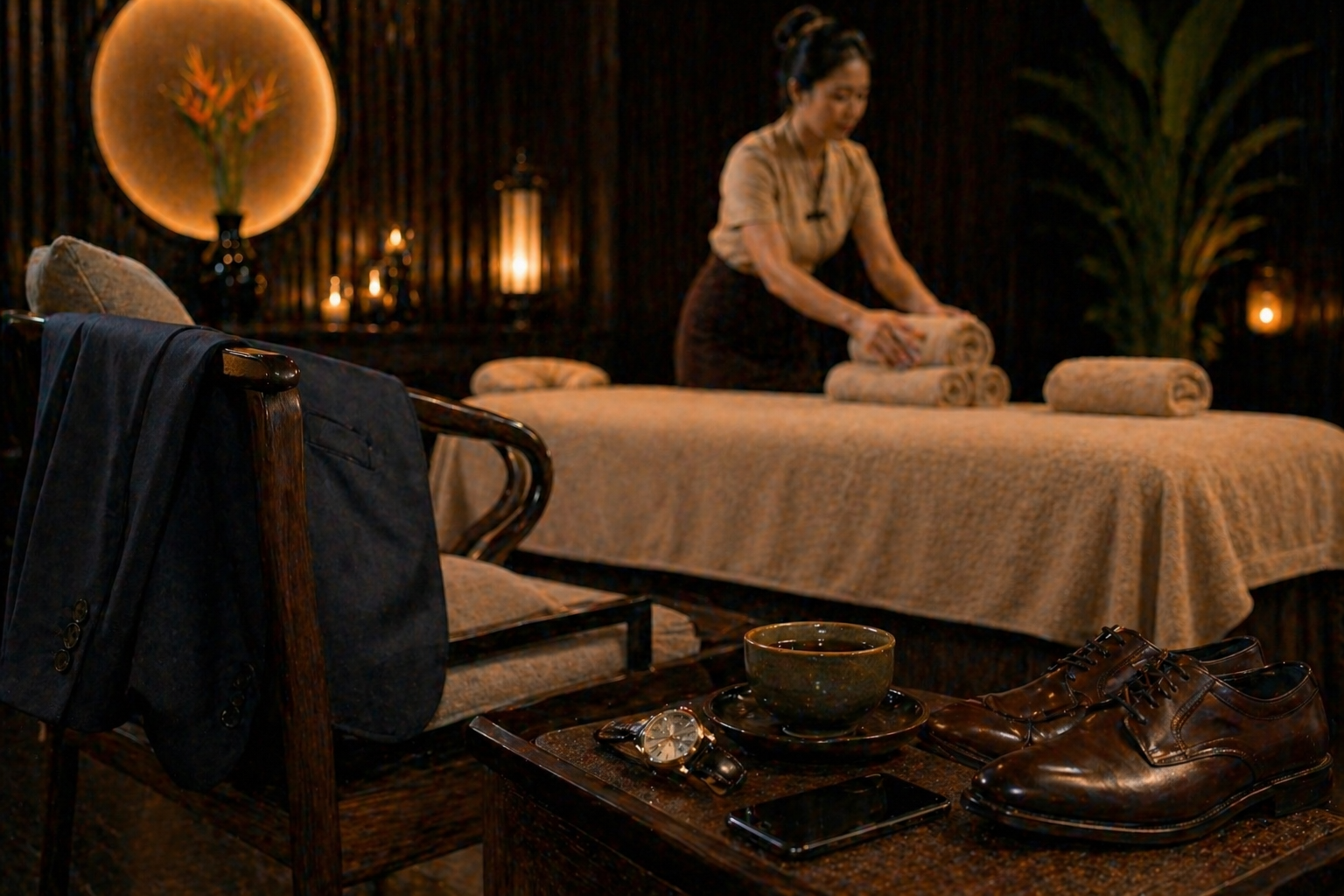 Why should men get massage after work?