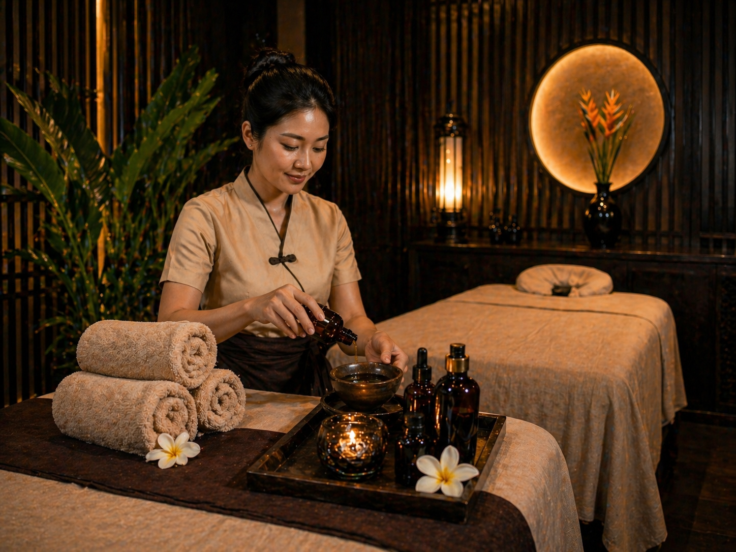 How does aroma massage help men relax?